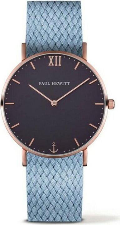 Produktbild Paul Hewitt Sailor Line Blue Lagoon Rose Gold Perlon Niagara (Analoguhr, 39 mm)
