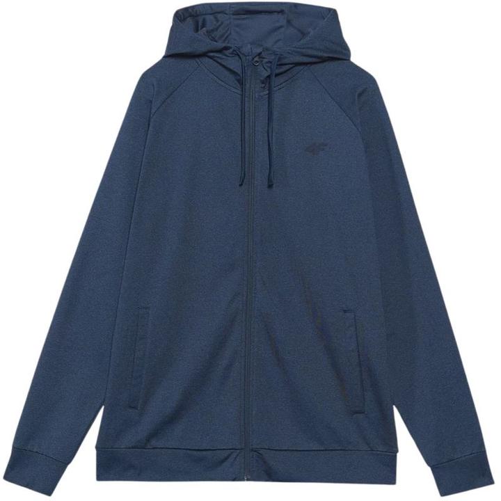 Actual product image 4F Bluza męska M404 granat melanż 4FWAW24TFSWM404 31M L (31)
