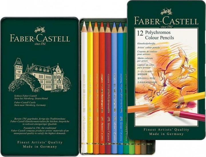 Image du produit Faber-Castell Polychromos (Multicolore, 12 x)