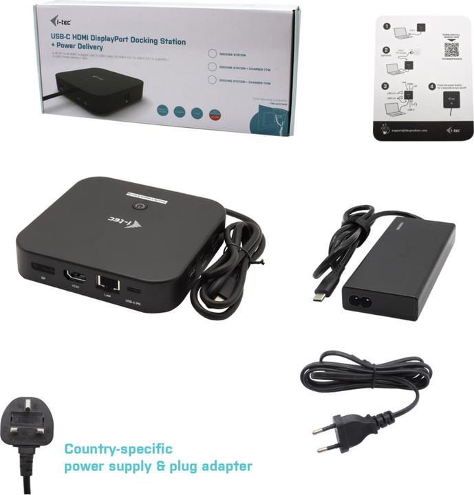 Actual product image i-tec Dual (USB-C, 3 Ports)
