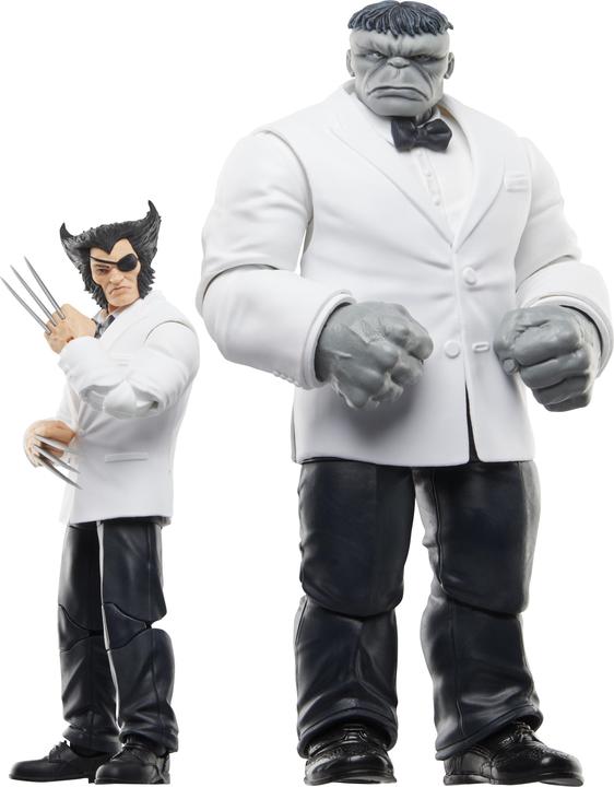 Actual product image Hasbro Wolverine 50th Anniversary Marvel Legends pack 2 figurines Marvel's Patch & Joe Fixit 15 cm
