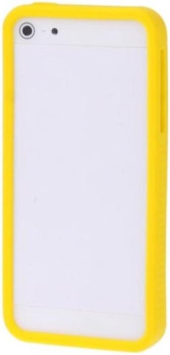 Produktbild König Design Schutzhülle Silikon Bumper für Handy iPhone 5 & 5s Gelb (Apple iPhone 5)