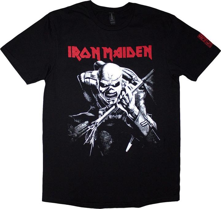 Actual product image Iron Maiden 50 Trooper Charge White Sleeve Print (L)