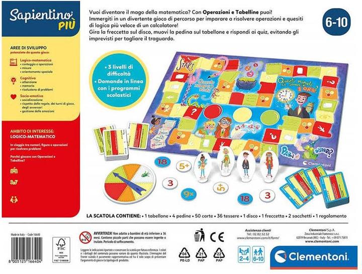 Immagine prodotto Clementoni Operazione e Tabelline IT