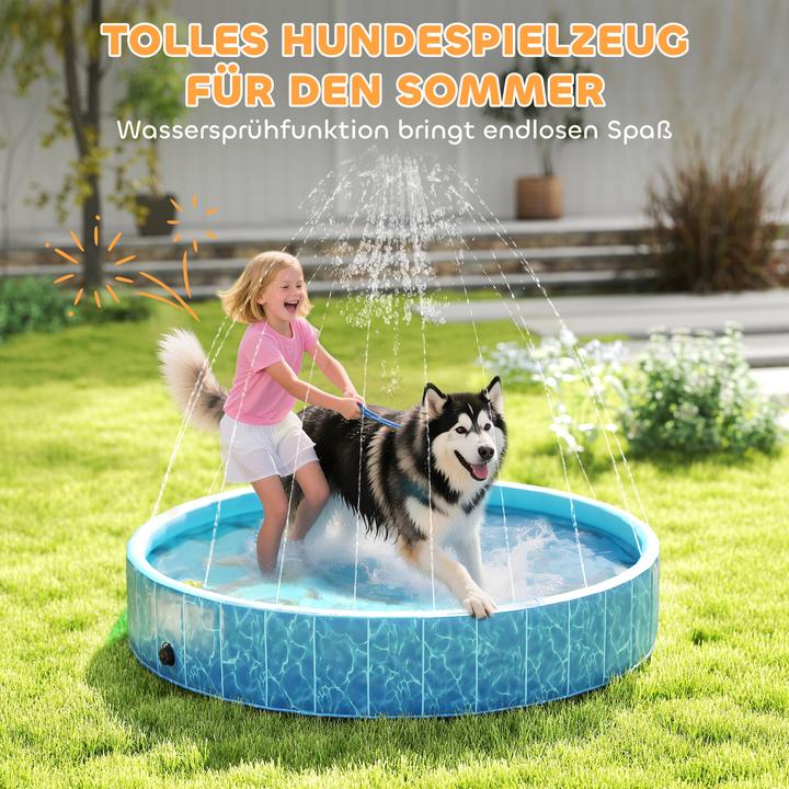 Image du produit PawHut Hundepool Kunststoff Blau