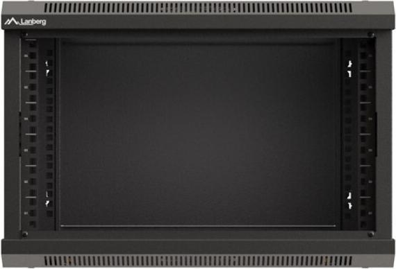 Image du produit Lanberg 19 6HE 540x350 schwarz Wandmontage Rackschrank mit Glastür (Flat Pack) (10.86 HE, Rack 19 pouces)