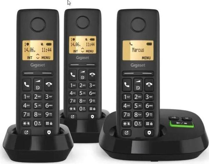 Produktbild Gigaset Pure 100 AM Trio Clip Eco sw