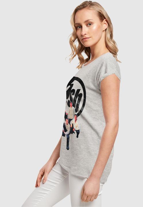 Actual product image Merchcode Ladies Backstreet Boys - Vintage Logo Extended Shoulder Tee - 111603 (XXL)