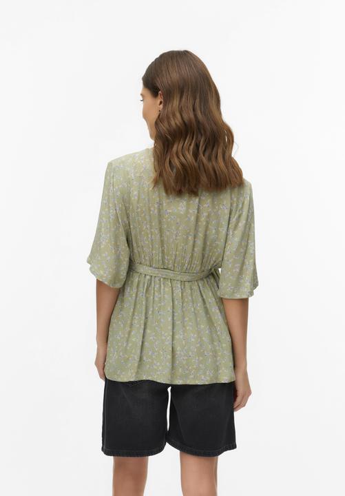 Immagine prodotto Mamalicious Normal geschnitten V-Ausschnitt Weite Ärmel Top Bluse (M)