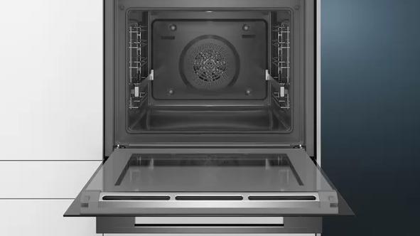 Actual product image Siemens HR478G5B6S iQ500 Built-in oven w. steam support Black, stainless steel