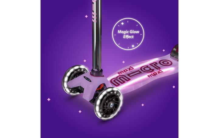 Actual product image Micro Scooter Maxi Deluxe Glow LED Plus Luminous Purple