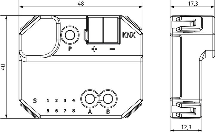 Produktbild Theben Medienkoppler TP-RF KNX