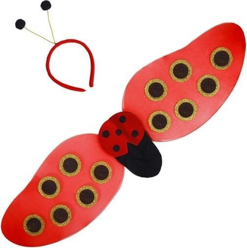 Actual product image Widmann 2-piece ladybird wing set - fancy dress costume (One size)