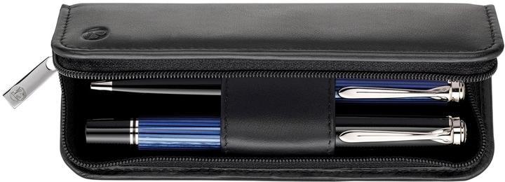 Actual product image Herlitz Nappa leather case for two writing instruments