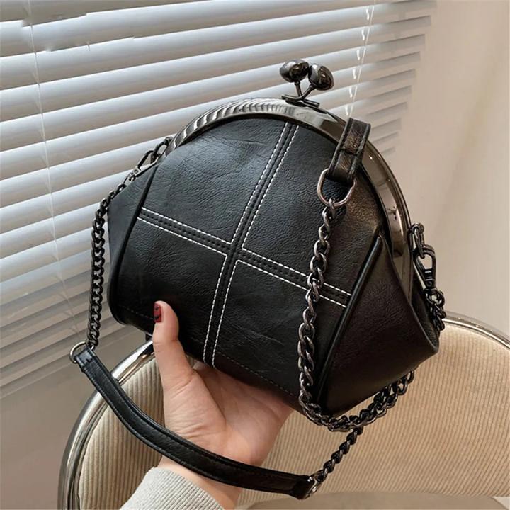 Immagine prodotto Only-Bags.Store Borsa a tracolla di design a catena Borse messenger in pelle PU di alta qualità Colore solido