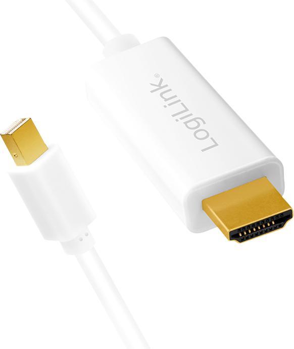 Actual product image LogiLink Mini DisplayPort — HDMI (Typ A) (3 m, DisplayPort)