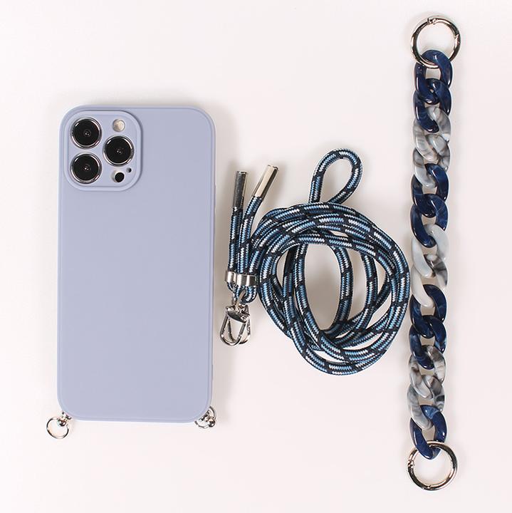 Image du produit PhoneLook Coque Gel silicone avec corde collier & chaîne de pierre décorative (Apple iPhone 13 Pro Max)