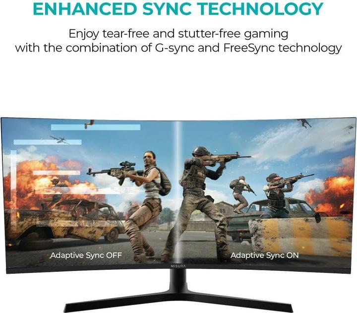 Actual product image Misura High Resolution monitor 34" - 165 Hz BENDED (3440 x 1440 pixels, 34")