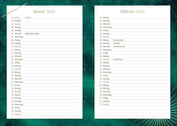Produktbild Harry Potter Hogwarts Schülerkalender A5 2026 - 17 Monate ab August 2025 (A5, Deutsch)