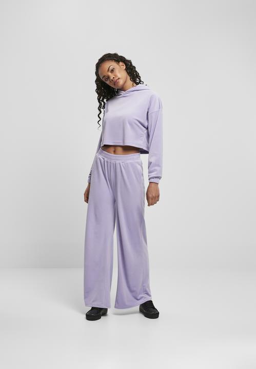 Immagine prodotto Urban Classics Felpa da donna con cappuccio ritagliata in velluto oversize (S)