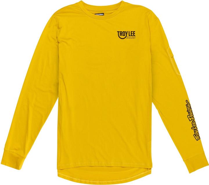 Troy Lee Designs Ruckus Long Sleeve Ride Tee, Eyez, safron, XL (XL)