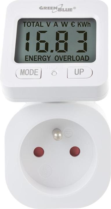 Actual product image Greenblue Energiezähler Wattmeter 16A max. 3680W Unterspeicher GB615 E