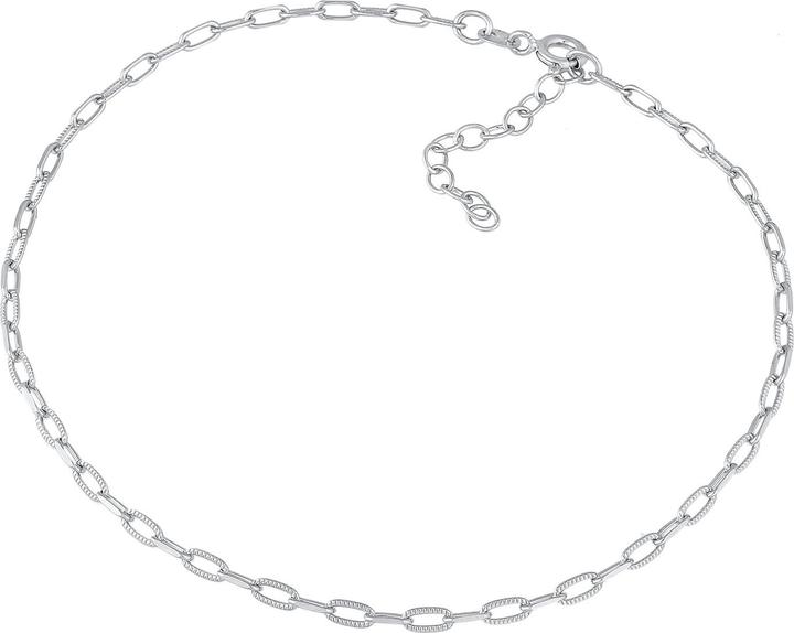 Elli Fussschmuck Basic Gliederkette 925 Silber (925er Sterling Silber, 22 cm)