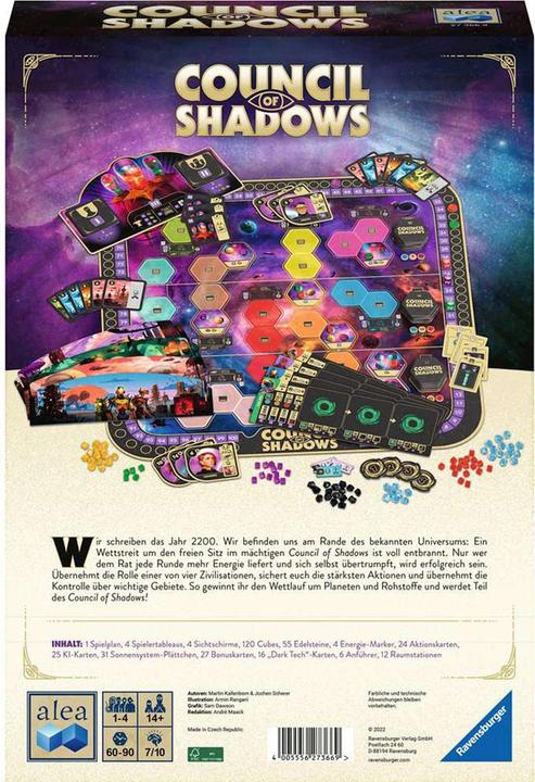 Actual product image Ravensburger The Council of Shadows (German, French, English)