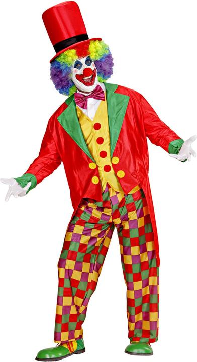 Actual product image Widmann Super clown with tailcoat, waistcoat, bow tie, trousers, hat (S)