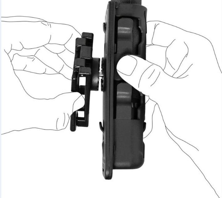 Actual product image Vega Holster universal torch/ 16" baton holder, black
