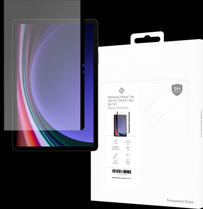 Cazy Paper Feel Protector Kompatibel mit Samsung Galaxy Tab S9 / S9 FE / S9 FE / S8 / S7 Magnetic Schutz (1 Stück, Galaxy Tab S8, Galaxy Tab S9, Galaxy Tab S9 FE, Galaxy Tab S7, Samsung Galaxy Tab S10 FE)