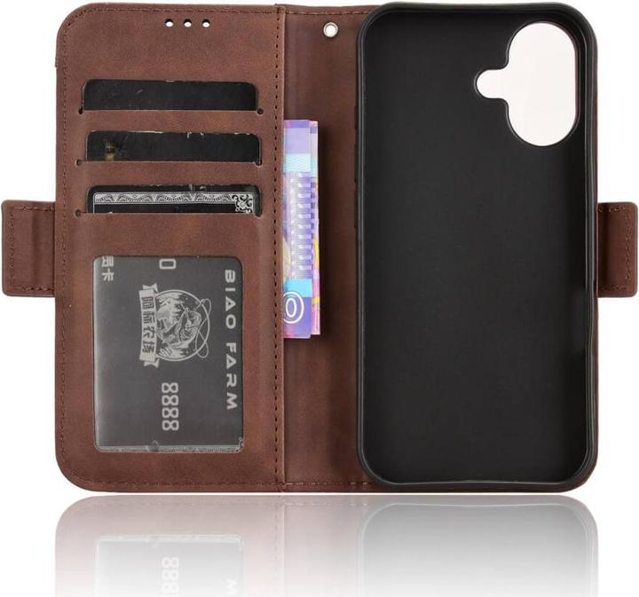 Actual product image Cover-Discount iPhone 16 - Case with many card slots (Apple iPhone 16)