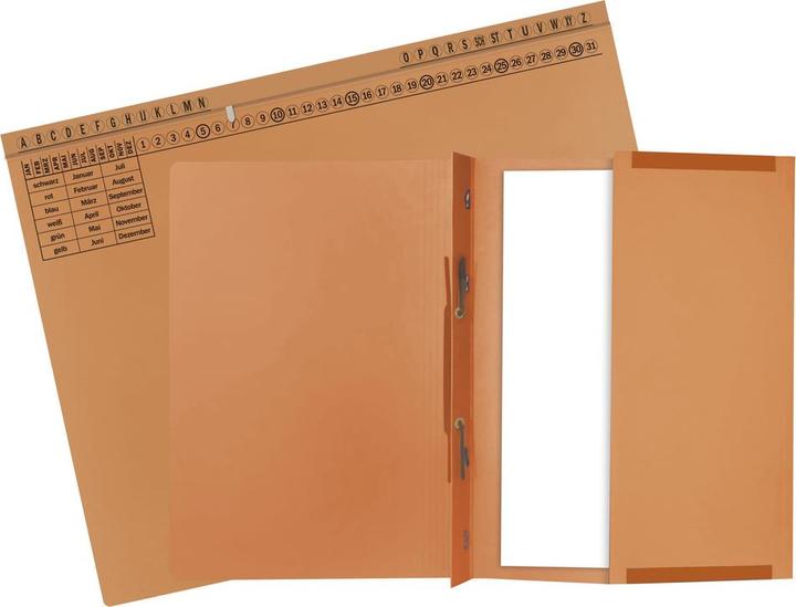 Produktbild Exacompta 25 Hängehefter Exaflex Karton orange 1 x Amtsheftung / kaufmännische Heftung (A4, 1 x)
