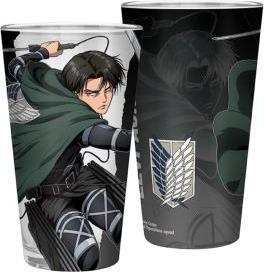 Actual product image ABYstyle ATTACK ON TITAN - Large Glass - Levi S4