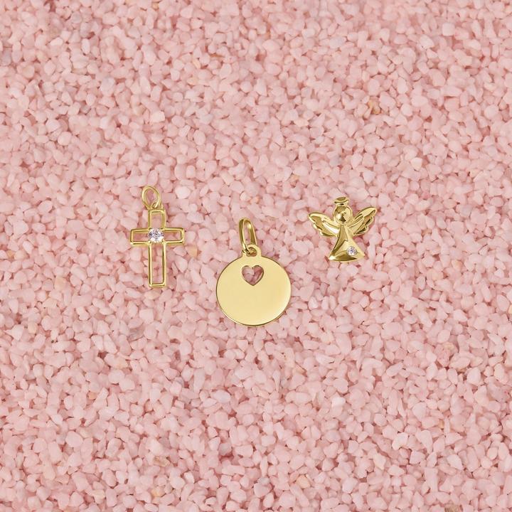 Image du produit Amor Pendentif pour femme, or 375 | coeur (Or 375, 9 ct)