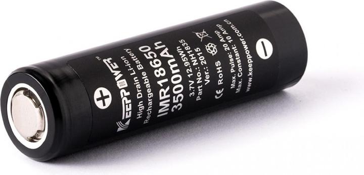 Actual product image Keeppower Battery IMR18650 (3500 mAh, 12.95 Wh)