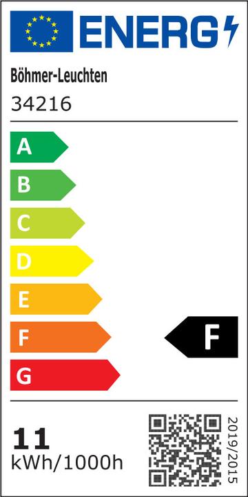 Label énergétique Böhmer Applique murale LED 3000K 34216 (1000 lm, IP20)