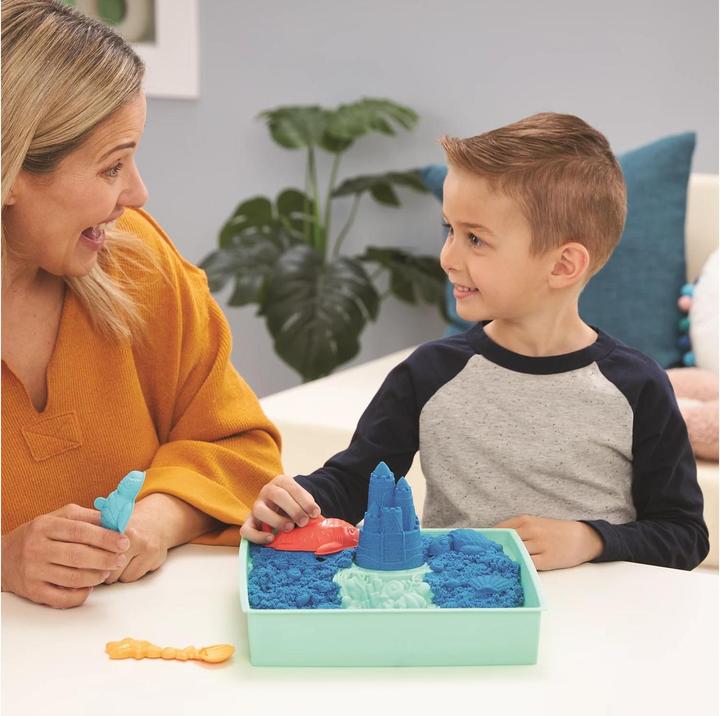 Actual product image Spin Master Kinetic Sand Sandbox Set Blue