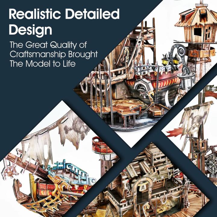 Produktbild Cubicfun 3D-Puzzle - Piratenbucht (218 Teile)