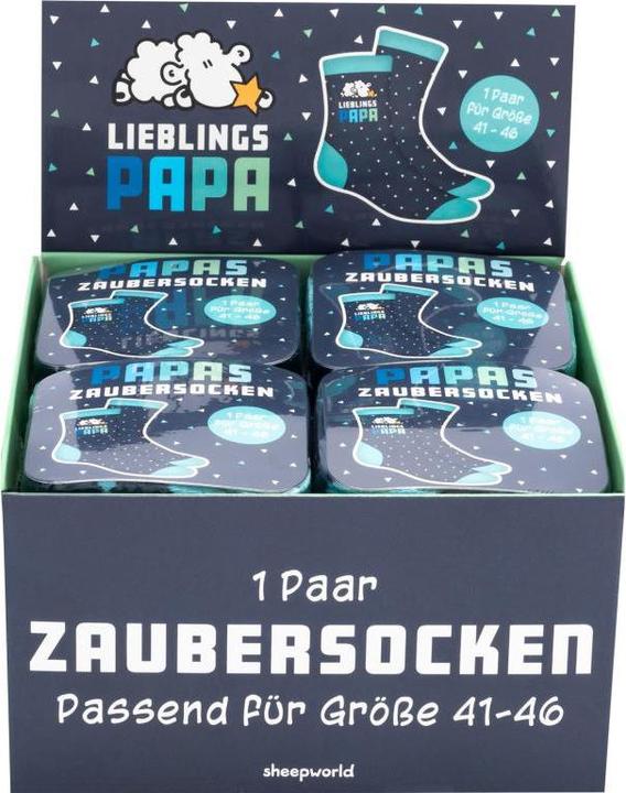 Immagine prodotto Sheepworld Zaubersocken Motiv "Lieblingspapa" (Confezione singola, 40 - 46)