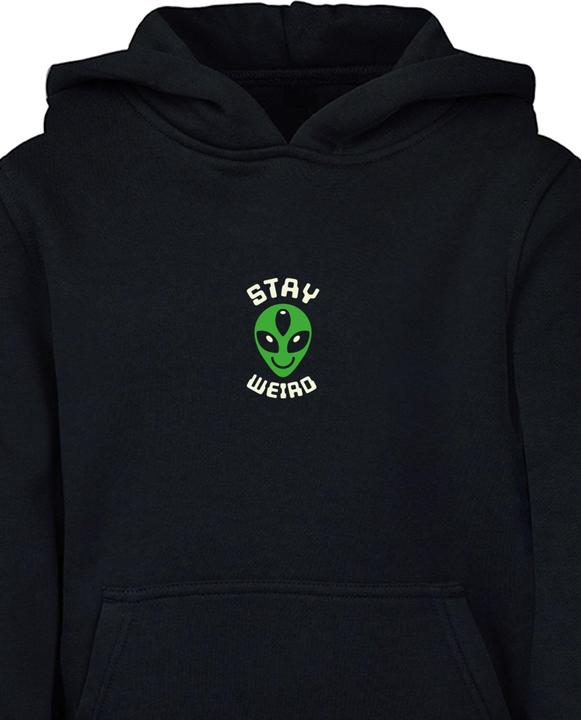 Immagine prodotto Mister Tee Felpa con cappuccio Stay Weird per bambini - 132489 (158, 164)