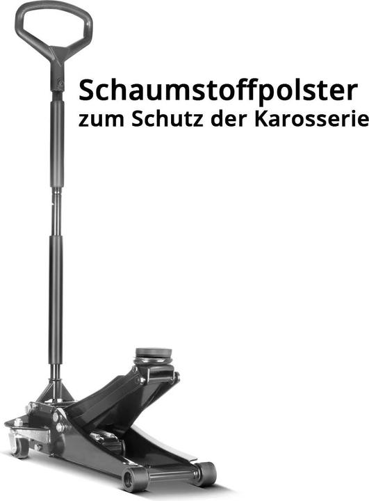 Image du produit Stahlwerk Wagenheber WHB-73 ST mit 3 t Tragkraft Gummirollen 73-500mm Hubbereich