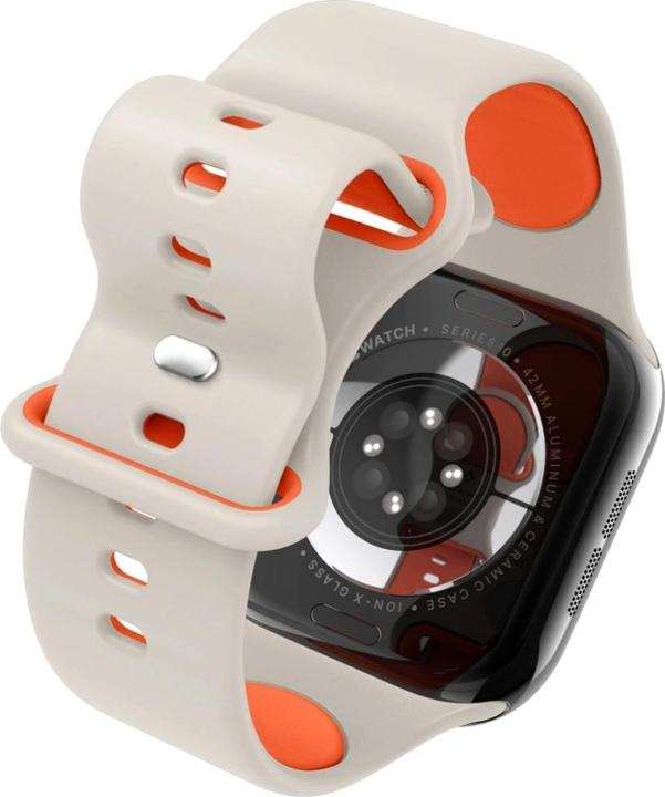 Image du produit Spigen - Nano Pop - Apple Watch 1/2/3/4/5/6/7/8/9/10/SE/SE 2 (38/40/41/42mm) - Orange Beige