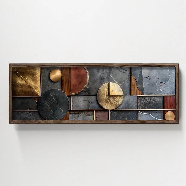Produktbild Wallxpert Bild Shapes 120 x 40 cm, Motiv: Muster (120 x 40 x 3.5 cm)