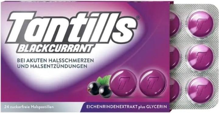 Actual product image Tantills Throat lozenges Blackcurr 24 pcs (24 Piece)