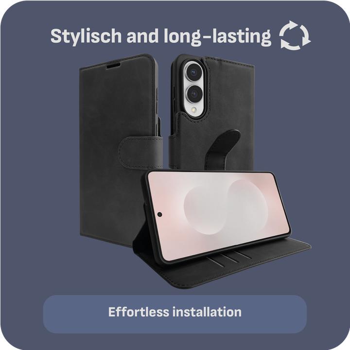 Actual product image Cazy Premium-Geldbörsen-Etui, Magnetisches Geldbörsen-Etui, Kartenfächer, Ständer (Samsung Galaxy S25 Edge)