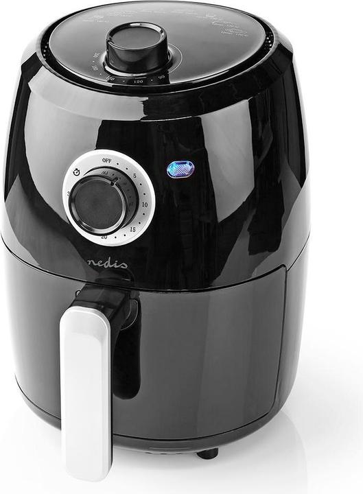 Produktbild Nedis Heissluft Friteuse | 2.4 l | Timer: 30 min | Analog | Aluminium / Schwarz (EU-Stecker)