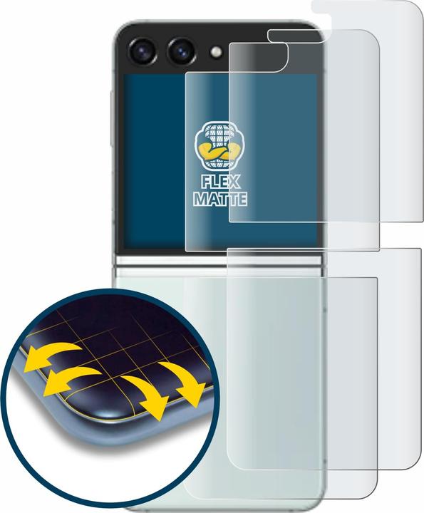 Actual product image BROTECT Full-Cover Protector Matte (2 Piece, Samsung Galaxy Z Flip 5G)