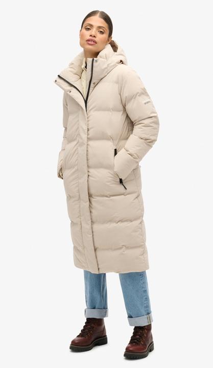 Actual product image Superdry Women's long hooded down jacket (M)