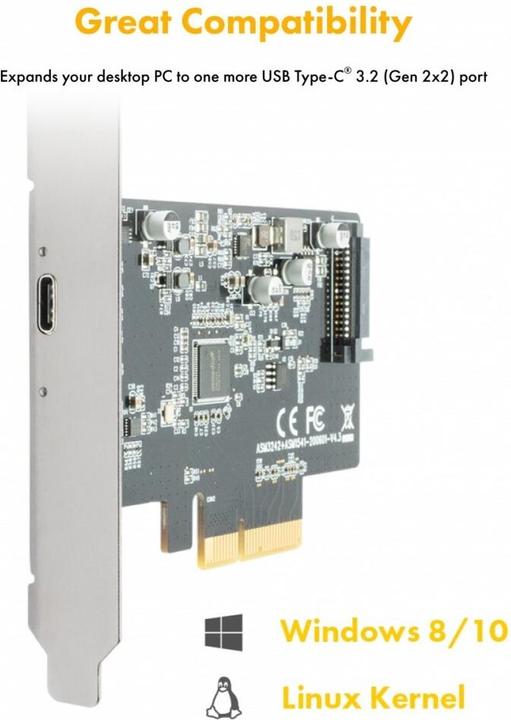 Immagine prodotto Icy Box Scheda PCI IcyBox USB Type-C Controller Card IB-PCI1901-C32